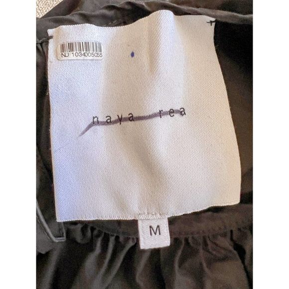 COPY - Anthropologie Naya Rea Black Daria Scalloped Cotton Poplin Dress - Picture 5 of 8